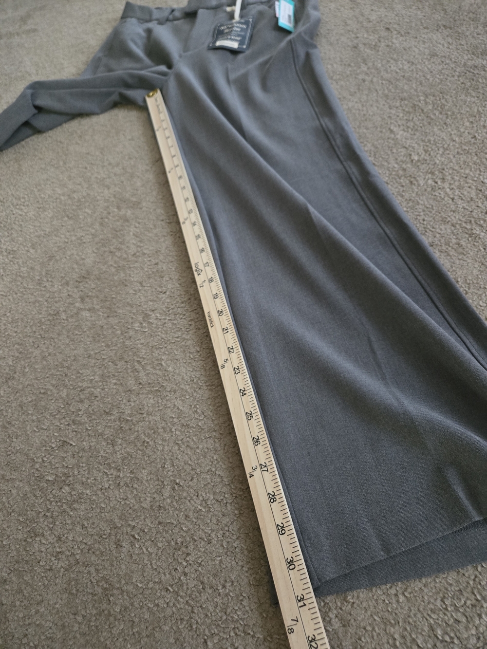 Democracy Gray Ab Solution Skyrise Wide-Leg Dress Pants 10 Mold & Hold Slimming - Picture 14 of 15